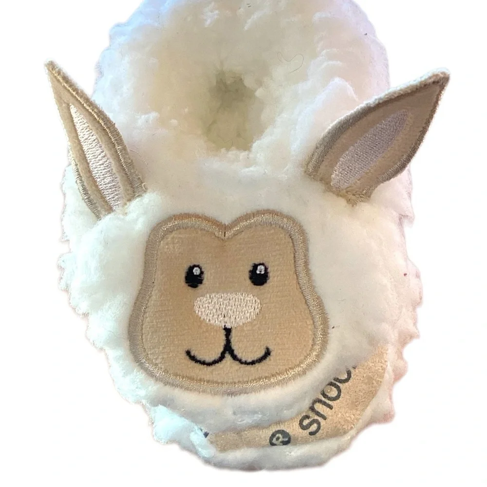 Snoozies Plush Sherpa Non-Skid Warm Baby Slippers Footies 0-3 Months‎ Unisex